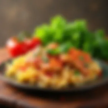 Close-up of the key ingredients used in Cajun Chicken Pasta, highlighting freshness and quality