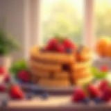 An array of colorful low calorie waffle mixes