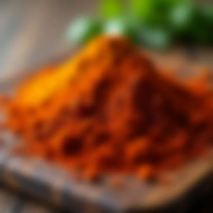 Close-up of freshly milled spices showcasing texture