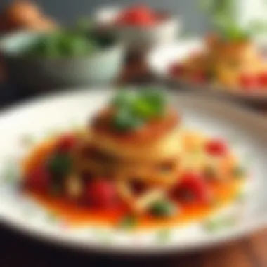 Elevated Dish Presentation with Zero Sodium An elegant presentation of a dish seasoned with zero sodium ingredients