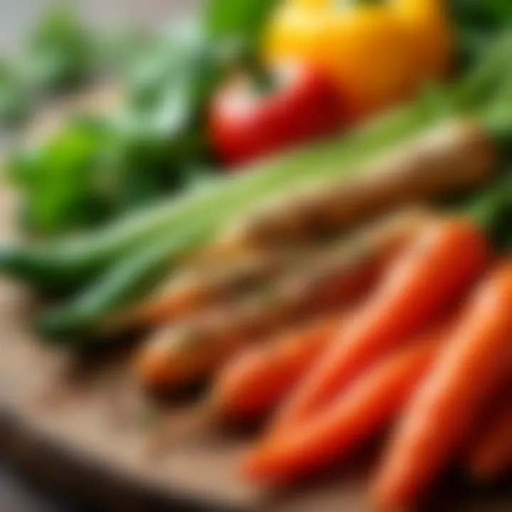 A close-up of fresh vegetables infused with zero sodium seasonings