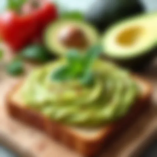 Avocado spread on whole grain toast