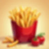 Nutritional breakdown of fries and their components