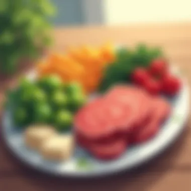 Understanding Macronutrients A balanced plate showcasing macronutrients like proteins, fats, and carbohydrates