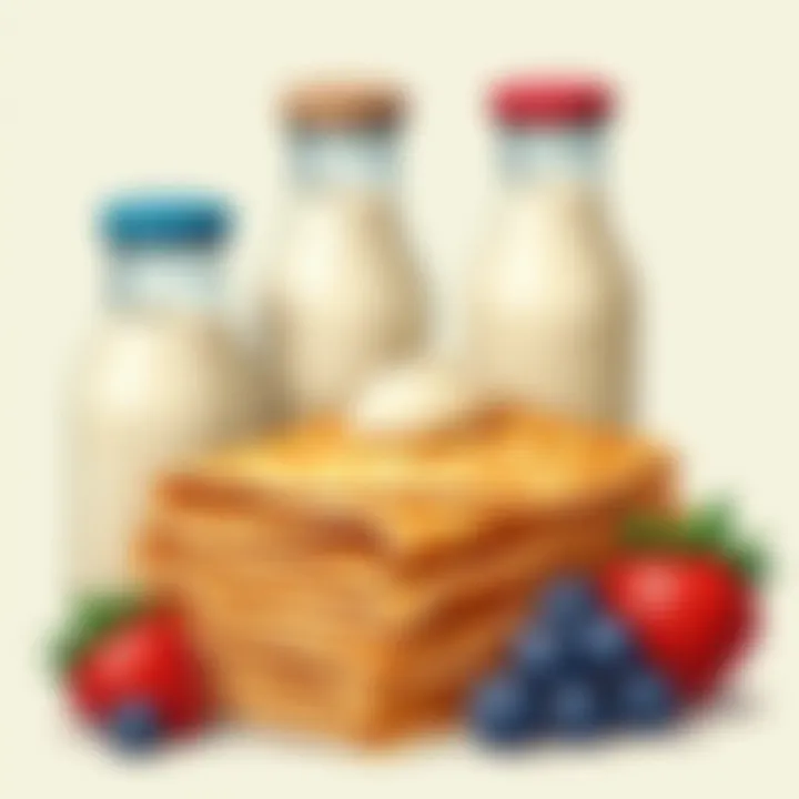 Specialty milk products for crepes